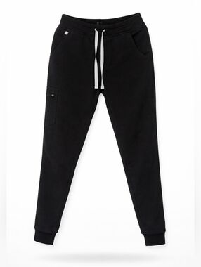 Figs Scrub Pants Womens XS Small Black Zamora Jogger Elastic Waist Grey